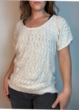 T-shirt épais Tommy Hilfiger femme beige - taille L, brand: Tommy Hilfiger, condition: Very good, size: L / 40 / 12, €10.00, €11.20 includes Buyer Protection Pro