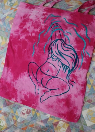 totebag nageureuse upcyclé peint a la main, marke: Fait Main, zustand: Neu, 22,00 €, 23,80 € beinhaltet Vinted-Käuferschutz Pro