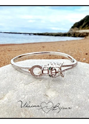 Bracelet jonc en acier inoxydable argenté Panthère - Uhaina Bijoux, marque: Uhaina Bijoux, état: Neuf avec étiquette, 12,00 €, 13,30 € Protection acheteurs (Pro) incluse
