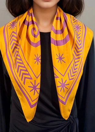 Carré de soie 66 cm – Chicchan, le Serpent | Collection Maya Pop| AKÅSA Biarritz, brand: AKASABiarritz, condition: New without tags, €59.90, €63.60 includes Buyer Protection Pro