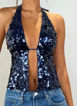 camisole sexy en paillet, merk: sexy, staat: Heel goed, maat: S / 36 / 8, € 22,00, € 23,80 inclusief Kopersbescherming