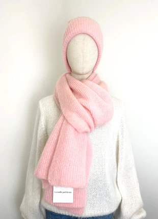 Écharpe mohair rose, état: Neuf avec étiquette, 55,00 €, 58,45 € Protection acheteurs (Pro) incluse