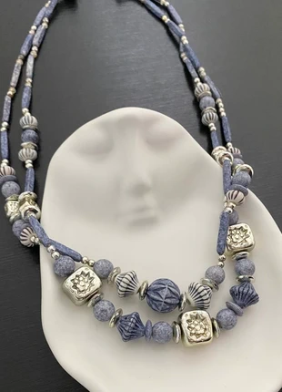 Collana pietre colorate, merk: Vintage Dressing, staat: Heel goed, € 5,00, € 5,95 inclusief Kopersbescherming