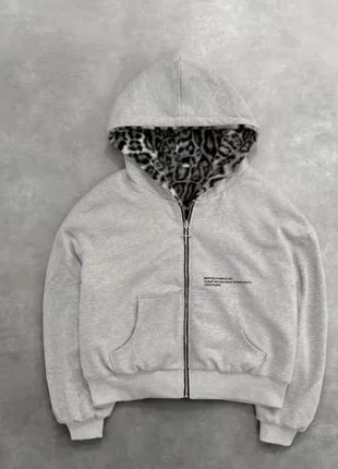 Sweat à zip y2k réversible léopard, marque: y2k, état: Très bon état, taille: M, 55,00 €, 58,45 € Protection acheteurs incluse