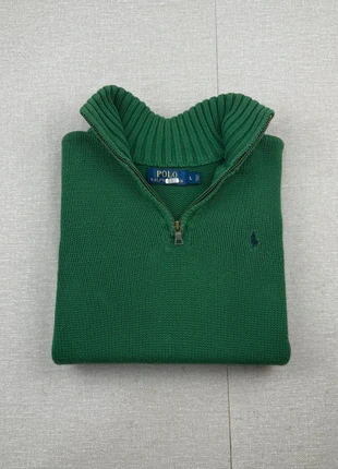 Half zip 1/4 zip pull camionneur Ralph Lauren vert foncé logo marine | Taille S, marque: Ralph Lauren, état: Très bon état, taille: S, 50,00 €, 53,20 € Protection acheteurs (Pro) incluse