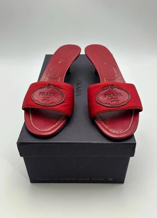 Prada Red Flip Flops with Box for Women y2k & vintage // size EU 38 //, brand: Prada, condizioni: Buone, taglia: 38, €99.99, €105.69 include la Protezione acquisti