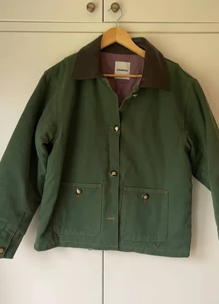 Sandro Dark Green Workwear Coat, brand: Sandro, condition: New without tags, size: S / US 4-6, $25.53, $27.51 includes Buyer Protection