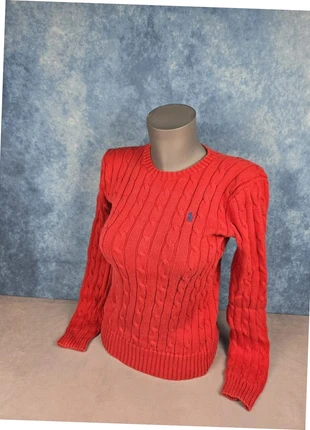 polo ralph lauren pull rouge cable knit coton logo brodé femme taille XS “25A”, brand: Ralph Lauren, condition: Very good, size: XS / 34 / 6, €44.00, €46.90 includes Buyer Protection Pro