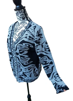 Cardigan vintage 80' noir argenté, brand: Vintage Dressing, condition: Good, size: M / 38 / 10, €15.00, €16.45 includes Buyer Protection