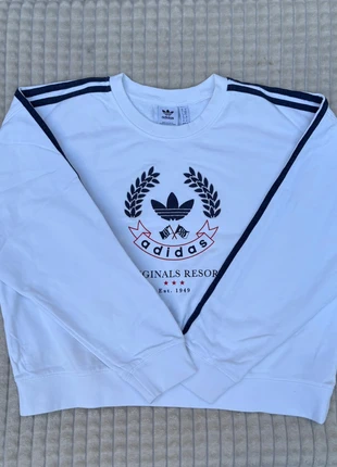 Pull Vintage blanc Adidas, marke: adidas, zustand: Neu, größe: S / 36 / 8, 19,00 €, 20,65 € inklusive Vinted-Käuferschutz