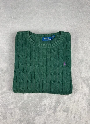 Torsadé Polo Ralph Lauren col rond | Taille M | Vert logo violet
, merk: Ralph Lauren, staat: Heel goed, maat: M / 38 / 10, € 49,90, € 53,10 inclusief Kopersbescherming