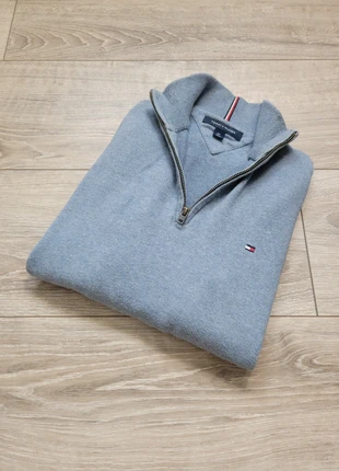 pull / sweat léger 1/4 zip tommy hilfiger bleu / gris taille S homme, marque: Tommy Hilfiger, état: Très bon état, taille: S, 24,99 €, 26,94 € Protection acheteurs (Pro) incluse