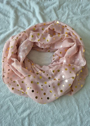 🧣 Snood rose à pois dorés – Neuf, brand: Boutique indépendante, condition: New without tags, €14.00, €15.40 includes Buyer Protection