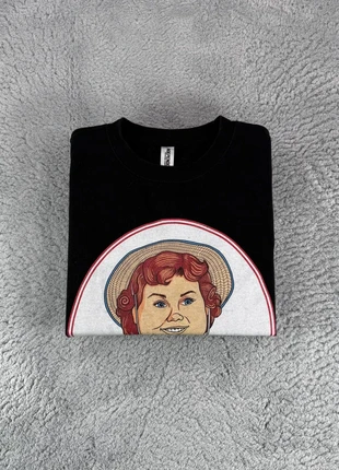 Pull Col Rond Vintage Independent Big Deborah Sweat Sweatshirt coton | Noir | Taille XL 00551, brand: Vintage Dressing, condizioni: Ottime, taglia: XL, €12.00, €13.30 include la Protezione acquisti Pro