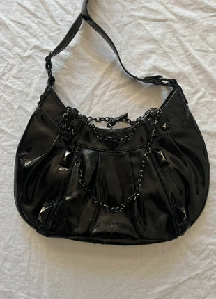 Miss Sixty chains bag tacks black vintage y2k shoulder guess style city bag, marca: Miss Sixty, estado: Bom, €20.00, €21.70 inclui Proteção do Comprador