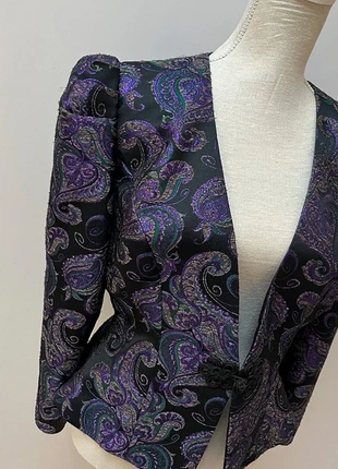 Vintage J.R. Sloane at Jacques Vert Metallic Paisley Jacket Size 14, brand: Jacques Vert, condition: Very good, size: XL / 14, £30.00, £32.20 includes Buyer Protection