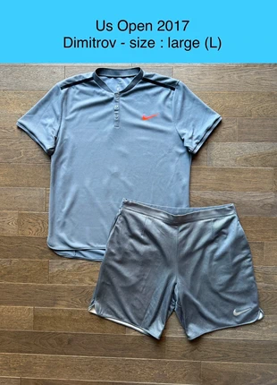 Us Open 2017 - tenue de tennis Nike - Dimitrov - taille L - très bon état, marke: Nike, zustand: Sehr gut, größe: L, 129,99 €, 137,19 € beinhaltet Vinted-Käuferschutz Pro