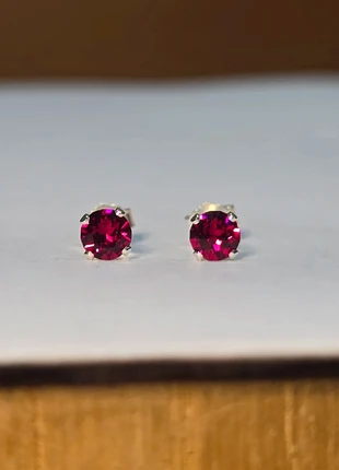 Boucles d'oreilles, cristal 4mm Rubis, marque: Argent, état: Neuf avec étiquette, 11,90 €, 13,20 € Protection acheteurs (Pro) incluse