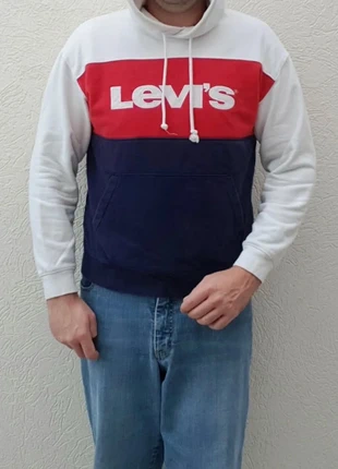 Sweat pull hoodie à capuche Levis taille S oversize vintage homme, marque: Levi's, état: Bon état, taille: S, 9,00 €, 10,15 € Protection acheteurs incluse
