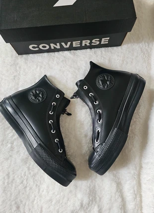 Converse All Star Lift Hi Zip Cuir noir - Taille 39 (Neuf), marque: Converse, état: Très bon état, taille: 39, 54,00 €, 57,40 € Protection acheteurs (Pro) incluse