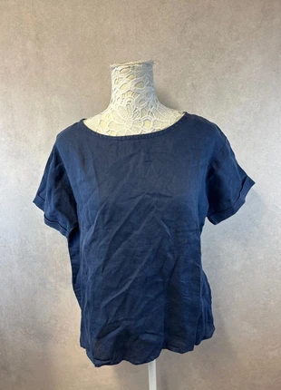 Blouse bleu marine effet lin – MNG Mango Taille M – Lot MI17, condizioni: Ottime, taglia: M / IT 42 / EU 38, €7.60, €8.68 include la Protezione acquisti Pro