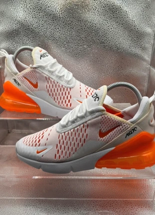 Nike Air Max 270 Orange White Sneakers size4.5 worn once, brand: Nike, condition: Very good, size: 4.5, £43.99, £46.89 includes Buyer Protection