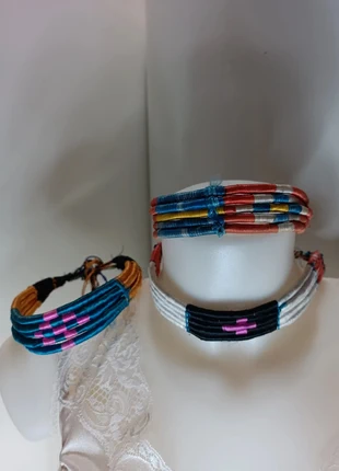 Lot de colliers artisanal Afro, marque: Hippie, état: Satisfaisant, 12,00 €, 13,30 € Protection acheteurs incluse