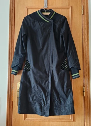 SKFK • Casaco preto e verde (tam. S), merk: Skunkfunk, staat: Heel goed, maat: S / 36 / 8, € 40,00, € 42,70 inclusief Kopersbescherming