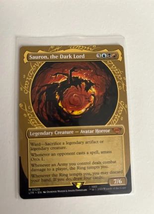 Sauron, the Dark Lord (showcase frame), brand: Magic: The Gathering, condition: New without tags, £14.99, £16.44 includes Buyer Protection