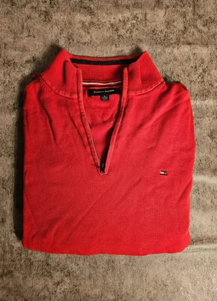 Half Zip Tommy Hifliger Rouge - Superbe état - Taille XL, brand: Tommy Hilfiger, condition: Very good, size: XL, €35.90, €38.40 includes Buyer Protection