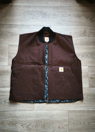 Veste Carhartt sans manches Marron L, marque: Carhartt, état: Neuf sans étiquette, taille: L, 42,00 €, 44,80 € Protection acheteurs incluse
