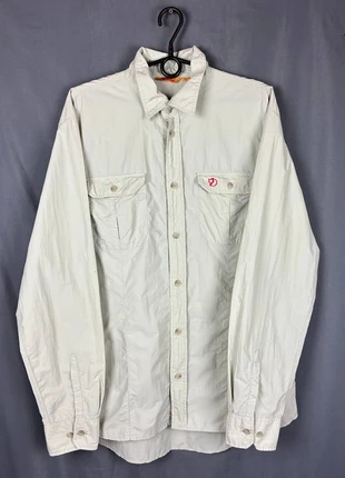 Fjällräven Men’s Beige Long Sleeve Outdoor Shirt Size XL, marca: Fjällräven, estado: Muito bom, tamanho: XL, €15.00, €16.45 inclui Proteção do Comprador