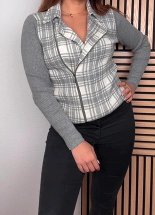 Veste Maille Zippée Chaps Ralph Lauren M | Cardigan Gris Écossais Chic Preppy, marque: Chaps Ralph Lauren, état: Très bon état, taille: M / 38 / 10, 15,00 €, 16,45 € Protection acheteurs incluse