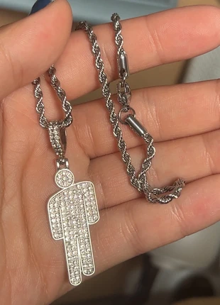 Collier Blohsh Billie Eilish Argenté, brand: Billie Eilish, condition: New without tags, €18.00, €19.60 includes Buyer Protection