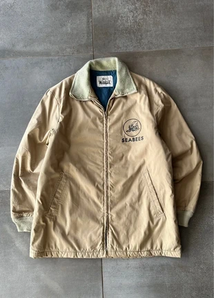 Veste Woolrich parka molletonnée Seabees beige import US, merk: Woolrich, staat: Goed, maat: XL, € 25,00, € 26,95 inclusief Kopersbescherming