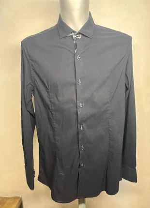 👔 Camicia Paolo di Matteo – Blu scuro, stile elegante, merk: Paolo di Matteo, staat: Heel goed, maat: L, € 10,00, € 11,20 inclusief Kopersbescherming