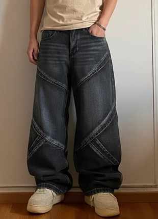 Jean oversize unisexe style Y2k / baggy / vintage noir, brand: y2k, condizioni: Ottime, taglia: M, €50.00, €53.20 include la Protezione acquisti