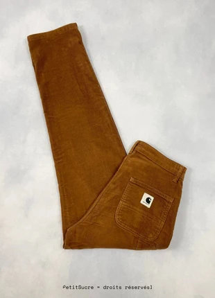 Pantalon Carhartt wip Marron W’ Pierce Pant Velours côtelés Knee pant - Taille XS w25 #1807, marca: Carhartt, estado: Muito bom, tamanho: XS / 34 / 6, €49.00, €52.15 inclui Proteção do Comprador Pro