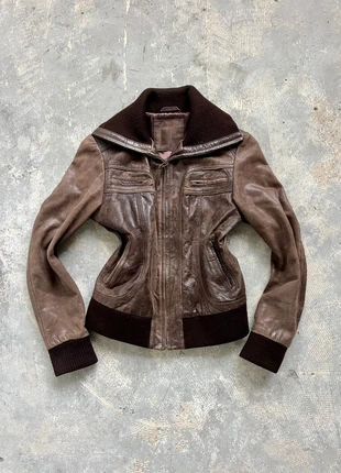 Vintage real leather jacket stradivarius y2k, marque: Vintage Dressing, état: Très bon état, taille: M / 38 / 10, 39,95 €, 42,65 € Protection acheteurs incluse