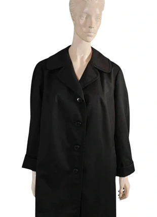 Trench noir vintage seventies 🍒, marque: Trevira, état: Très bon état, taille: XL / 42 / 14, 39,00 €, 41,65 € Protection acheteurs (Pro) incluse