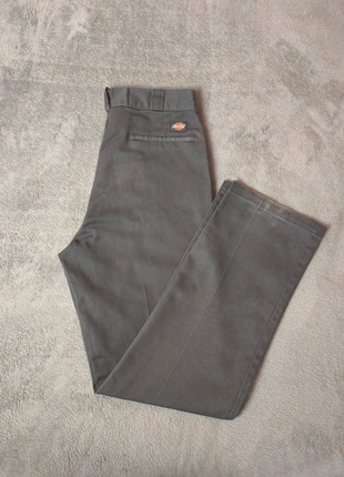 Pantalon Dickies jambe large poches gris logo patch brodé - M, merk: Dickies, staat: Goed, maat: M, € 15,00, € 16,45 inclusief Kopersbescherming