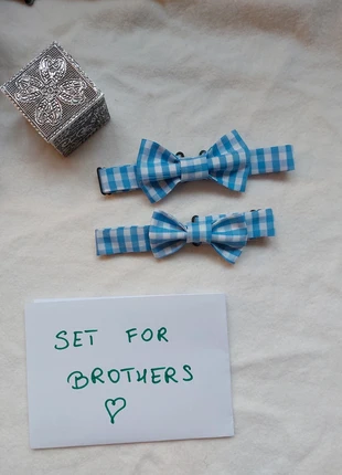 Set brothers Bow tie Fliege gravata borboleta papillon pajarita cravatta querbinder, merk: Atelier Daily Elegance, staat: Nieuw met prijskaartje, € 15,99, € 17,49 inclusief Kopersbescherming Pro