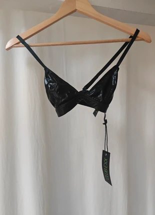 Leder Lack BH Top Dolls Kill Clubexx, marque: Dolls Kill, état: Neuf avec étiquette, taille: S, 10,50 €, 11,73 € Protection acheteurs incluse