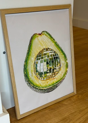 Affiche décorative 30×40cm motif avocat disco cuisine aesthetic tendance pinterest cadeau Noël, marque: Tendance, état: Neuf avec étiquette, 12,00 €, 13,30 € Protection acheteurs incluse