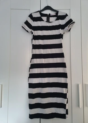 Fijne gestreepte jurk - Maat S, marque: Dovely & Jo, état: Bon état, taille: S / 36 / 8, 3,00 €, 3,85 € Protection acheteurs incluse