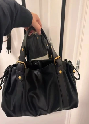 Sac noir The Genuine Leather, marque: The Genuine Leather, état: Neuf sans étiquette, 110,00 €, 116,20 € Protection acheteurs incluse