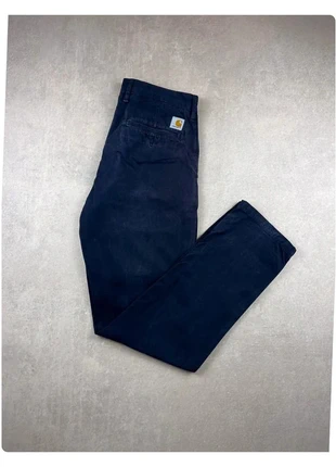 Pantalon Kingston Pant Carhartt chino coupe droite | Bleu Marine | Taille L | Homme, marca: Carhartt, estado: Muito bom, tamanho: PT 40 | W30, €23.40, €25.27 inclui Proteção do Comprador