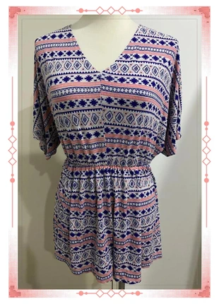 Robe short Atmosphère oversize manches courtes multicolore Taille XXL, marke: Atmosphere, zustand: Sehr gut, größe: XXL / 44 / 16, 5,90 €, 6,90 € inklusive Vinted-Käuferschutz