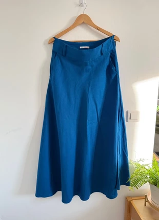 Linen long maxi skirt Y2K autumn winter, marque: Camaïeu, état: Neuf sans étiquette, taille: L / 40 / 12, 17,00 €, 18,55 € Protection acheteurs incluse