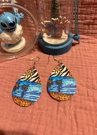 Boucles d'Oreilles Goutte d'Eau Imprimé Tropical Léopard & Zèbre 🦓, marke: Fantaisie, zustand: Neu, 1,00 €, 1,75 € inklusive Vinted-Käuferschutz